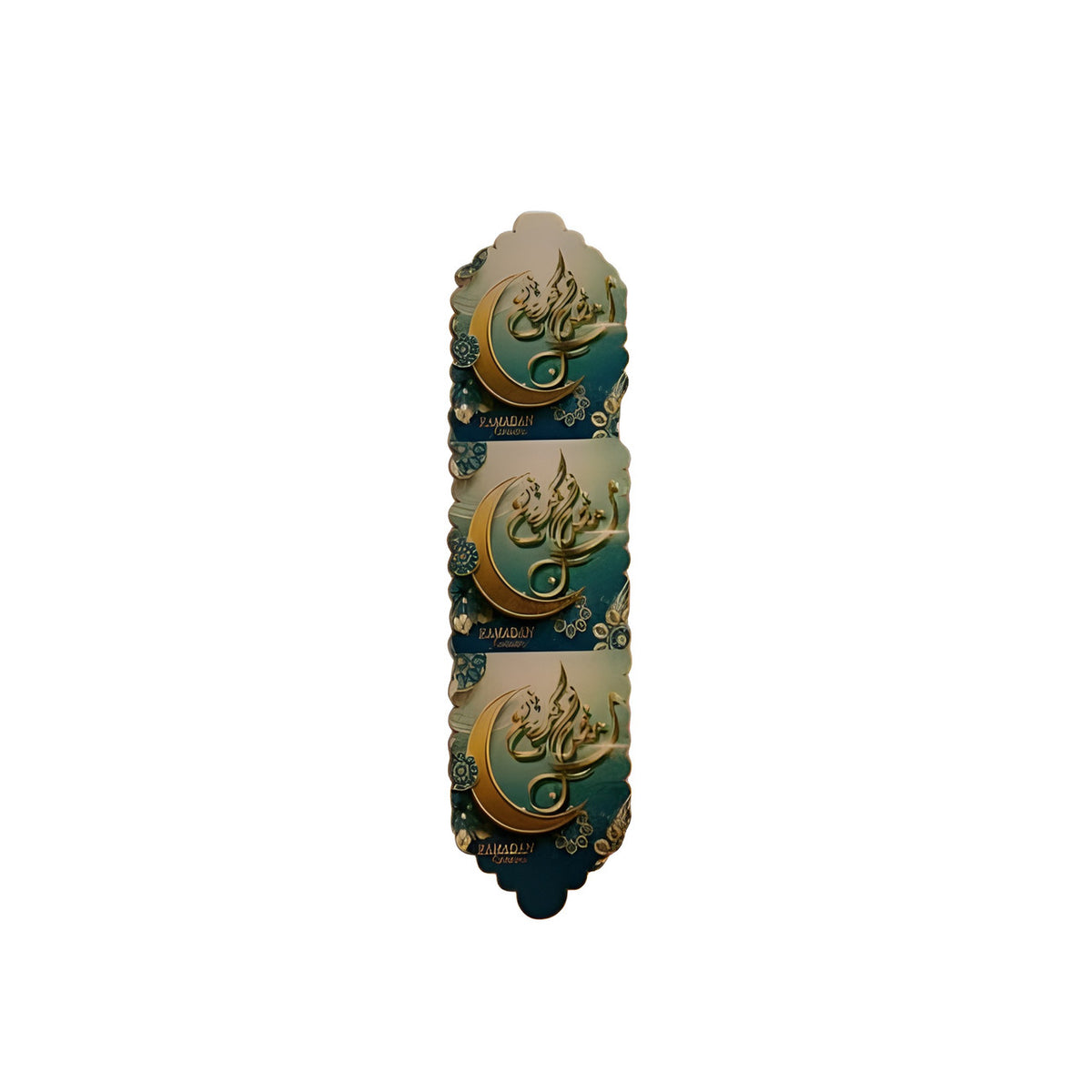 Ramadan Hanging Wall Banner Set with Moon and Islamic Calligraphy | 7138-54