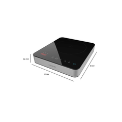 Cecotec Full Magma Single Digital Induction Hob with Safety Glass | 2658