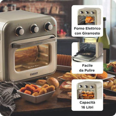 Ariete Vintage Air Fryer Oven 16L 1400W -  Beige | 4632/03
