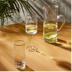 Karaca Ares 25-Piece Gold Glass Set | 153.09.01.2432