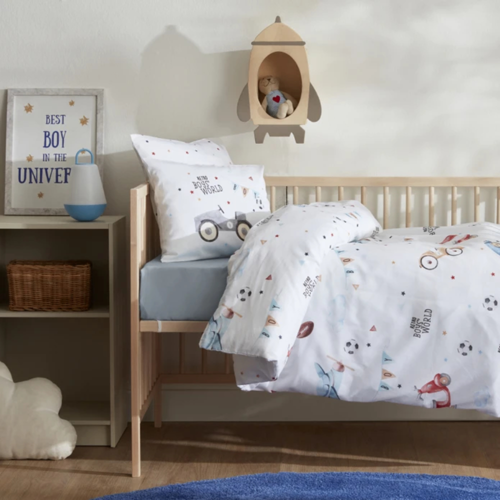 Karaca Home Baby Retro Car Bedding Set | 200.22.11.0213