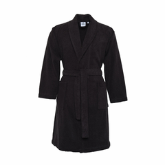 Karaca Home Istanbul Black 100% Cotton Regular S/M Kimono Bathrobe | 200.21.01.0645