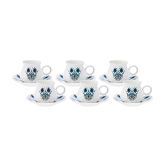 Karaca Bursa 6-Piece 90ML Coffee Cup Set | 153.03.06.5678