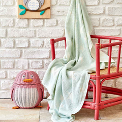 Karaca Home Baby Star Green 80x120cm Baby Blanket | 200.16.01.0410