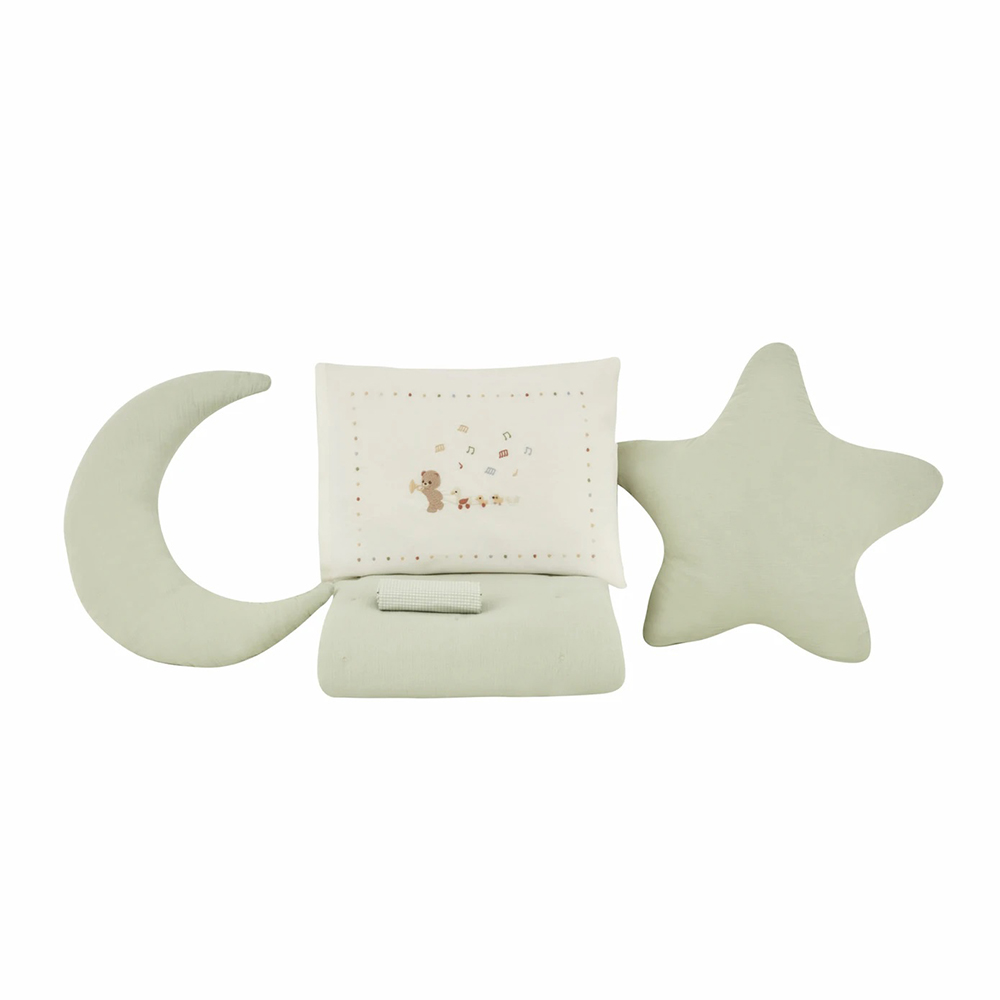 Karaca Home Baby Eloise Mint Muslin Comfort Sleep Set | 200.22.14.0524