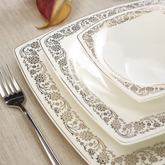 Karaca Fine Pearl Trove 62-Piece Crockery Set for 12 People | 153.03.08.1110