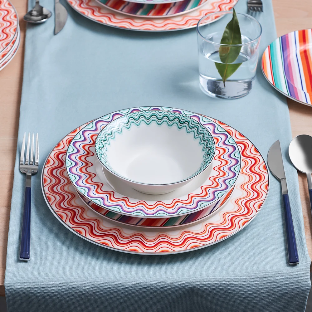 Karaca Bailando 24-Piece Porcelain Dinner Set for 6 People | 153.03.06.8273