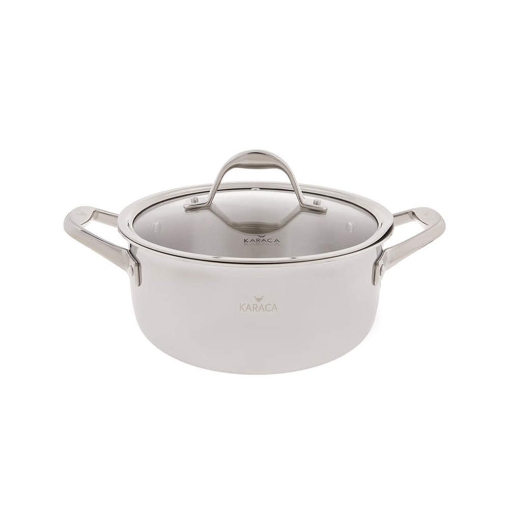 Karaca 3Ply Powersteel 316+ Steel 24cm 4.6L Pot | 153.03.08.0551