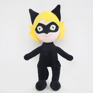 Superhero Cat Plush Toy (Black Suit) – 35cm | AL3244-10