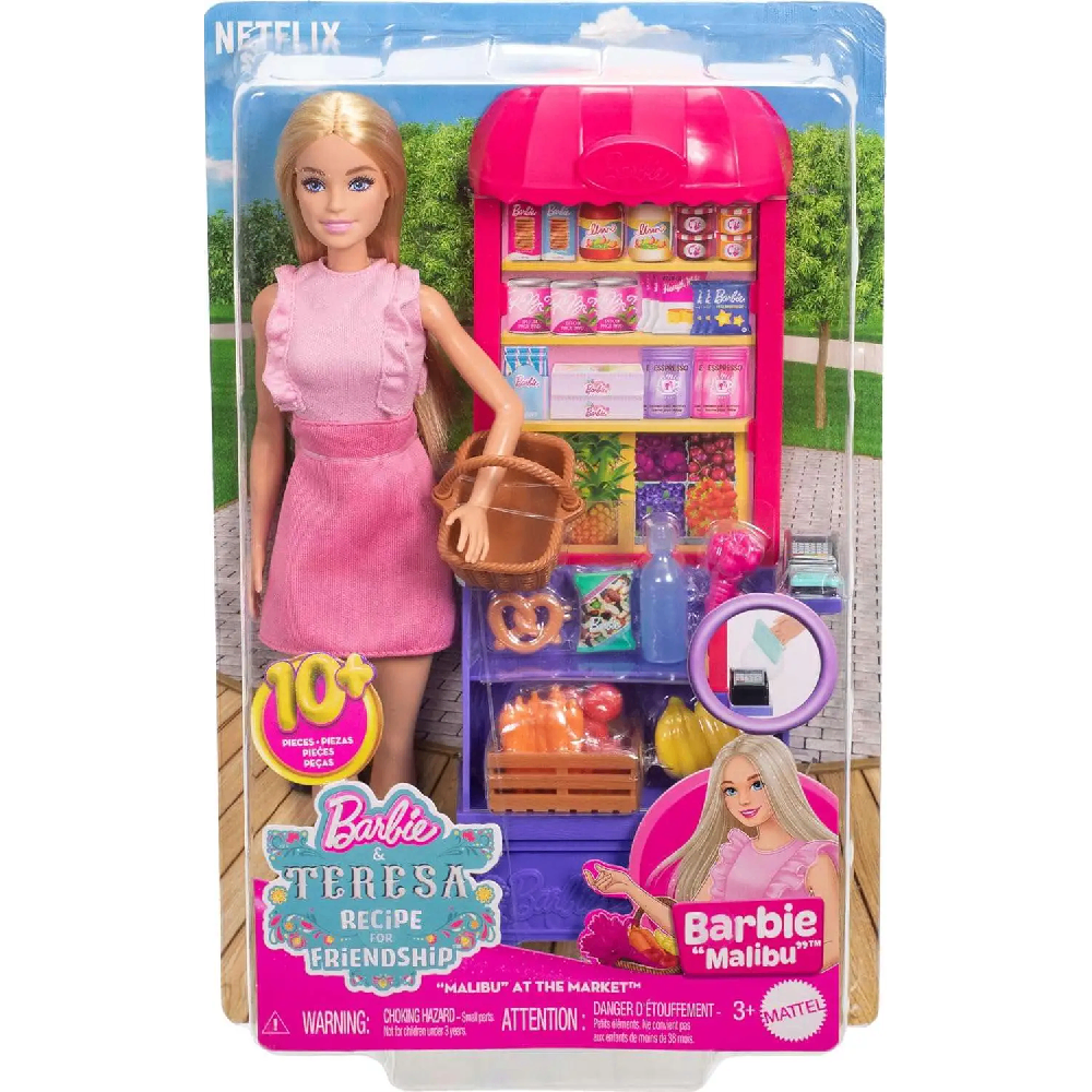 Barbie And Teresa Recipe For Friendship Malibu At The Market Doll & Playset With 11 Accessories