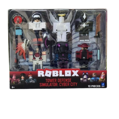 Roblox Tower Defense Simulator: Cyber City Figure Set – 13 Pieces | ROB0688