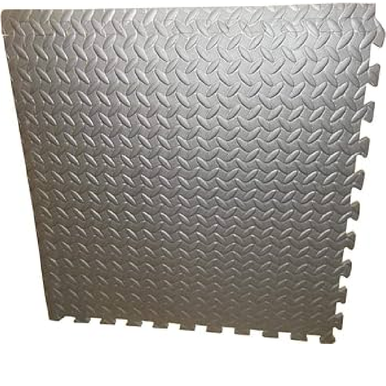 Interlocking EVA Foam Floor Mat Set – Grey, 2pcs (2 cm Thick) | 606025