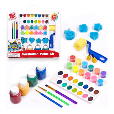 TBC Washable Paint Kit – 44 Pieces Art Set for Kids | 46425812