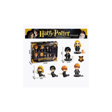 مجموعة شخصيات هاري بوتر تشيبي - 4 شخصيات مع الإكسسوارات | 123