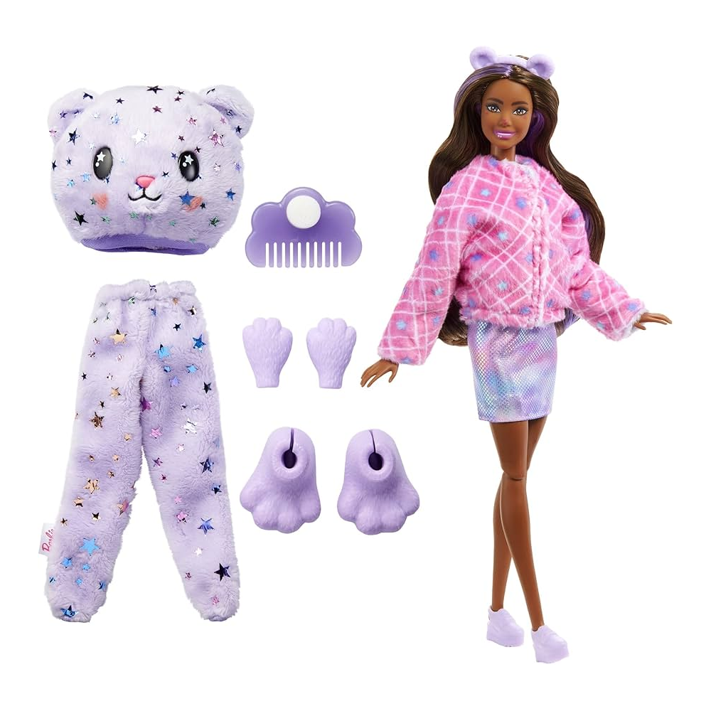 Dress-Up Fashion Girl Doll with Plush Costume & Accessories | T691-1