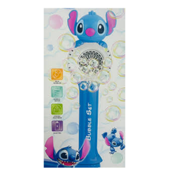 Electric Bubble Fan Toy – Cartoon Bubble Set (Blue) | 6688-5