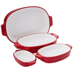 KitchenAid Ceramic Casserole Nesting Set 4 Pcs | KBLR04NSER