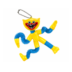 لعبة سلسلة مفاتيح الوحش الأنبوبية المطاطية – إصدار أصفر وأزرق | SS-6123-3