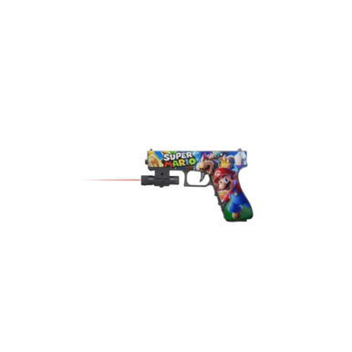 Super Mario Mini Gel Blaster Toy Pistol with Laser – Compact Kids Toy Gun | HY119-1M