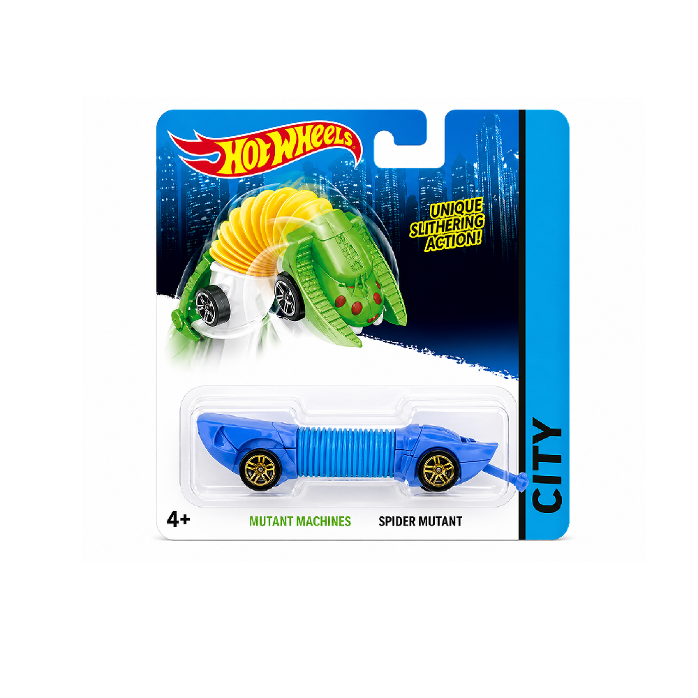 Hot Wheels HW City Mutant Machines Slider Car – Spider Mutant Blue Edition | AFH-002