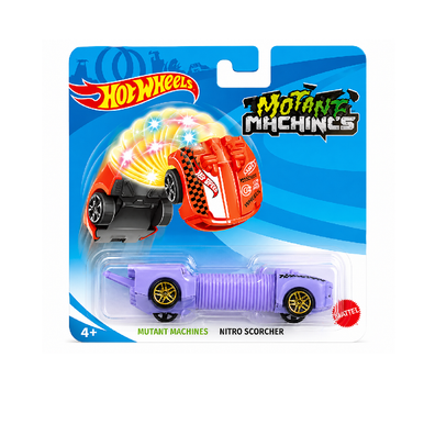 Hot Wheels Mutant Machines Slider Car - Nitro Scorcher Purple Edition Transforming Vehicle | AFH-002