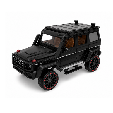 سيارة لعبة فاخرة SUV - طراز مرسيدس-بنز الفئة-G باللون الأسود مصنوعة بالقوالب مع أبواب قابلة للفتح | HCL-901