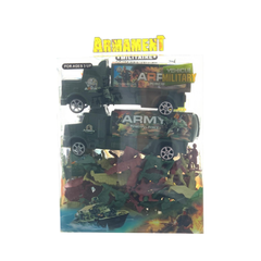 Military Vehicle & Army Play Set – Trucks with Soldiers & Accessories | 6688-40