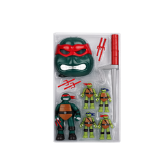 TMNT Action Figure & Weapon Set – Raphael Turtle with Launcher & Accessories | A6-1/2/3/4