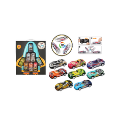 Metal Racing Car Set – 8 PCS Mini Cars with Launcher Action | KZ957-092