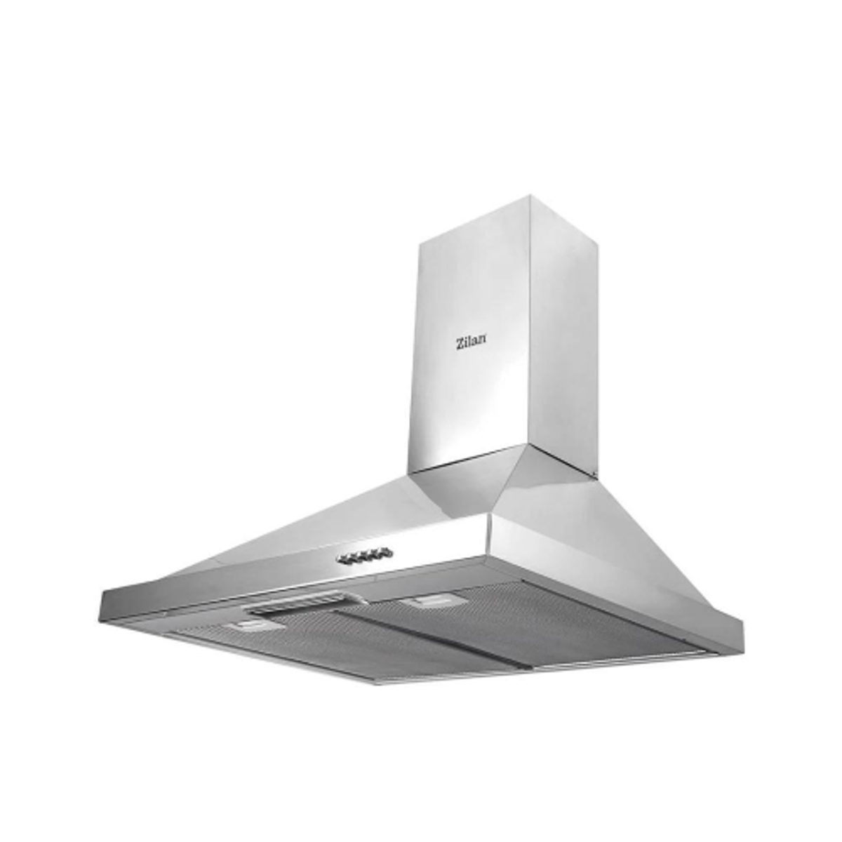 Zilan 60 cm Chimney Hood 140W, 3 Speed Settings – Inox Finish | ZLN1925