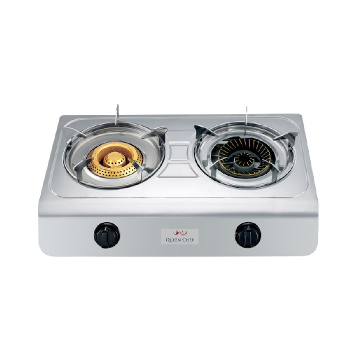 Queen Chef Table Gas Stove 2 Burners - Stainless Steel | QCGS-02S