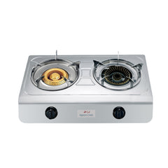 Queen Chef Table Gas Stove 2 Burners - Stainless Steel | QCGS-02S