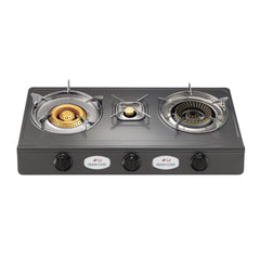 Queen Chef Table Gas Stove 3 Burners - Teflon | QCGC-03T