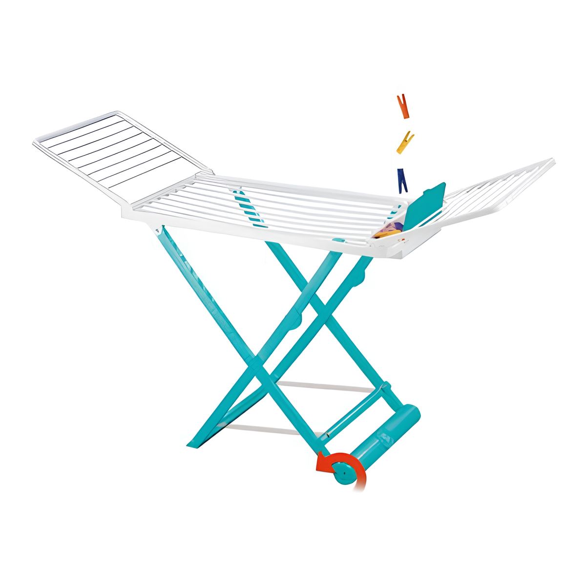Queen Chef Clothes Dryer 20m Plastic Peg Holder Elevation 85-115cm | Nanni