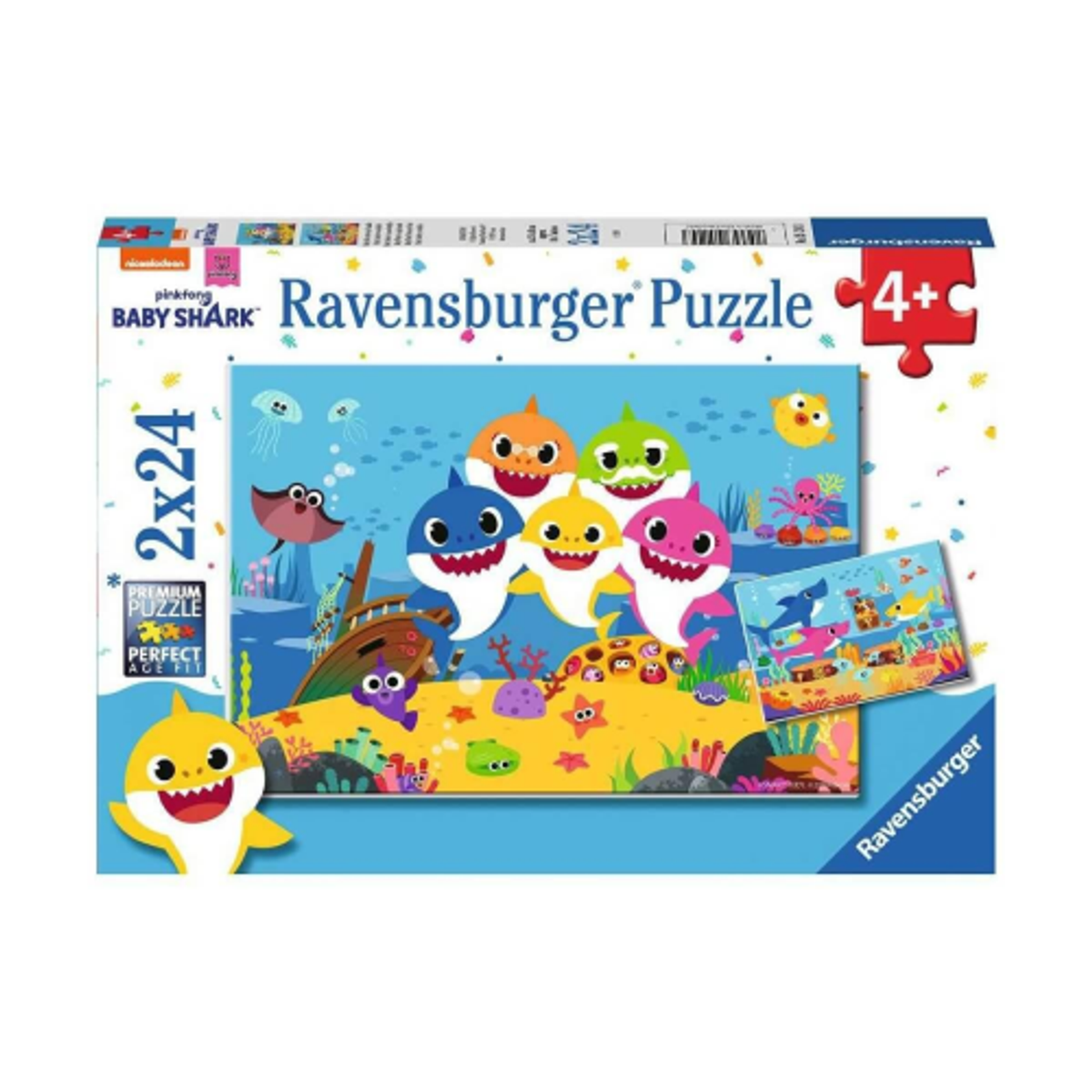Ravensburger Baby Shark Jigsaw Puzzle 2x24 Pieces | 407-9