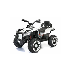Rave Kids 12V دراجة أطفال كهربائية رباعية ATV - أبيض | FT-009/W