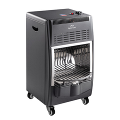 Queen Chef Gas Heater, 2.5/3.8KW, Safety Switch – Black/Beige | N02