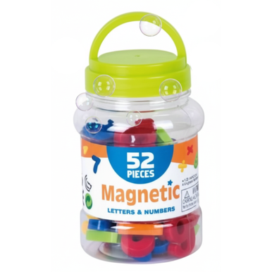 Magnetic Letters Numbers Educational Toy Set 52 pieces - 1.75" | HM2267A