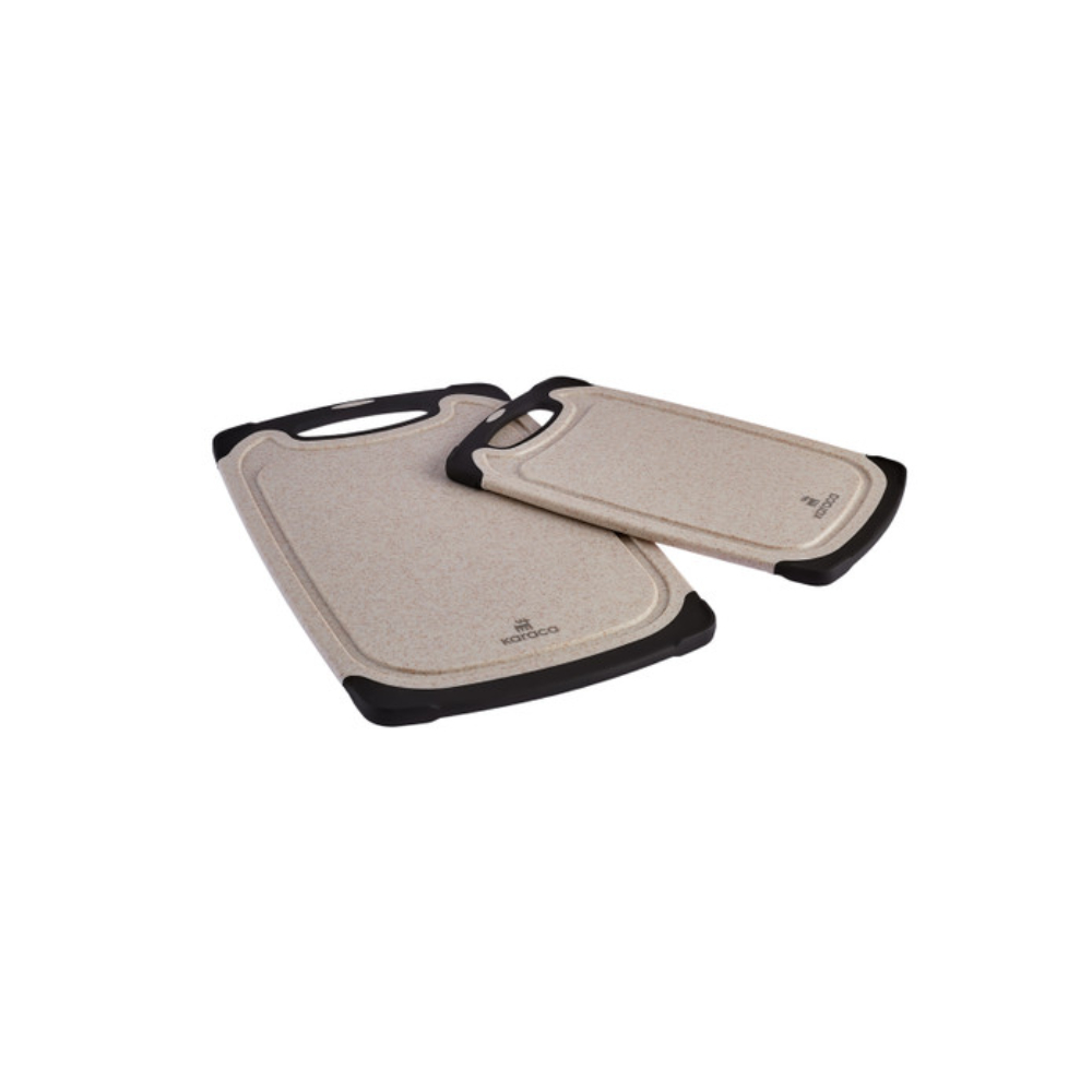 Karaca Daily Granite Patterned Cream 2-Piece Cutting Board Set | 153.03.09.0041