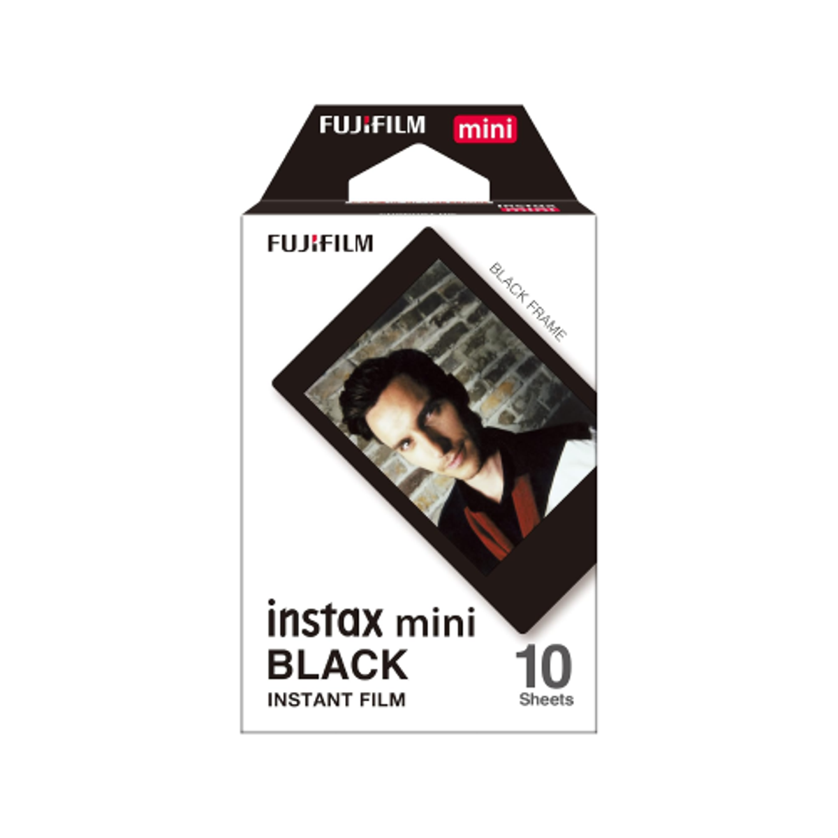 Fujifilm Instax Mini Black Film - 10 Sheets | FUJFMINSTAXMINI1PKBLKFRA