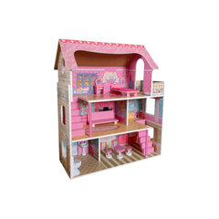 Deluxe Wooden 3-Story Pretend Play Dream Dollhouse | TX1055