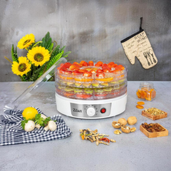 Zilan Food Dehydrator 250W, 5 Trays, Adjustable Temperature up to 70°C – White | ZLN2037