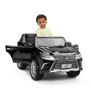 Lexus LX 570 Style Kids Ride-On Car - Black | SMT-7588/B