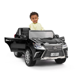 Lexus LX 570 Style Kids Ride-On Car - Black | SMT-7588/B