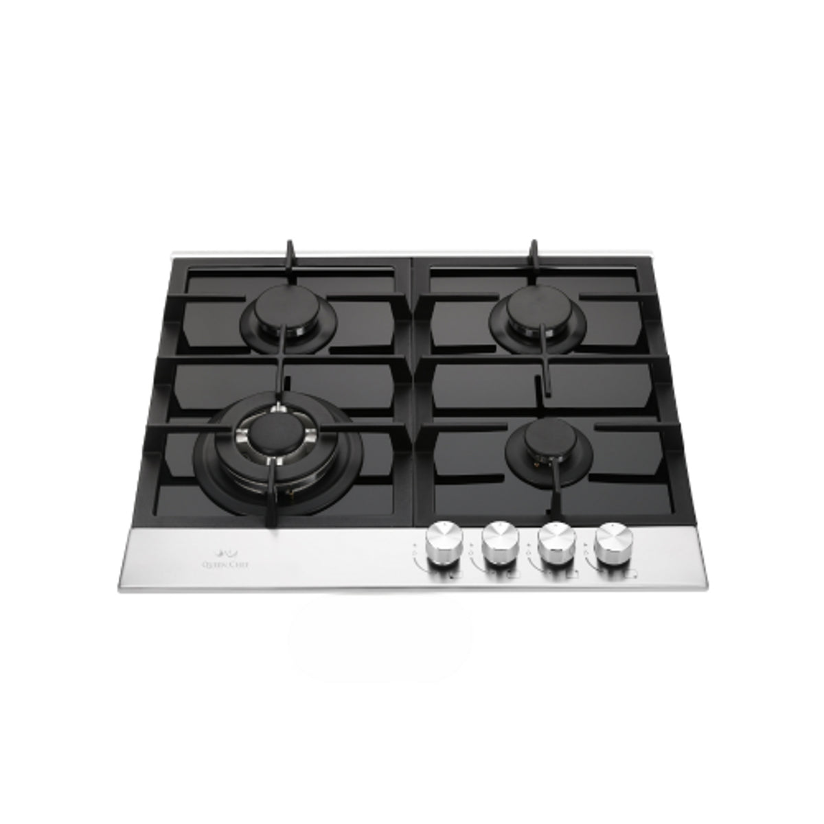 Queen Chef Built-in Gas Hob 4 Burners - Black | QCHB60-4GSG (A)