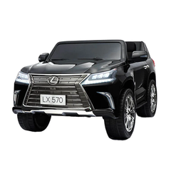 Lexus LX 570 Style Kids Ride-On Car - Black | SMT-7588/B