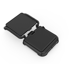 Queen Chef 2000W Contact Grill, Grill & BBQ, Fixed Teflon Plates – Black | QCCG6613/B