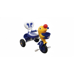 Kids Dolphin Tricycle with Basket & Pedals - Blue | TS6001/B