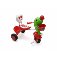 Kids Dolphin Tricycle with Basket & Pedals - Red | TS6001/R