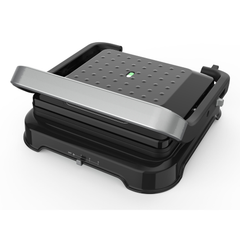 Queen Chef 2000W Contact Grill, Grill & BBQ, Fixed Teflon Plates – Black | QCCG6613/B